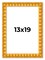 13x19 Bamboo Picture Frame with UV-Resistant Acrylic & Acid Free Backing, Available in 4 Finishes - Brown, Black, Gold, and Natural